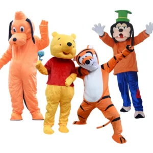 Disney Pooh Bear Mascot Costume Cartoon Character Winnie Bear Hilarious Cosplay Suit Advertising Carnival Party Fancy Dress - Image 7