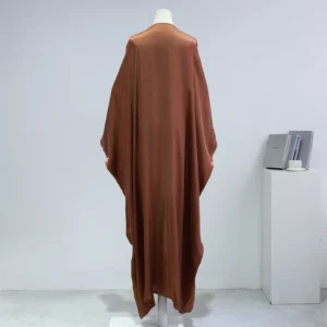 Muslim Out Abayas Smocking Sleeve kaftans One-piece Prayer Women Jilbabs Cardigan Coat Islamic Clothing Dubai Saudi Robe Turkish - Image 7