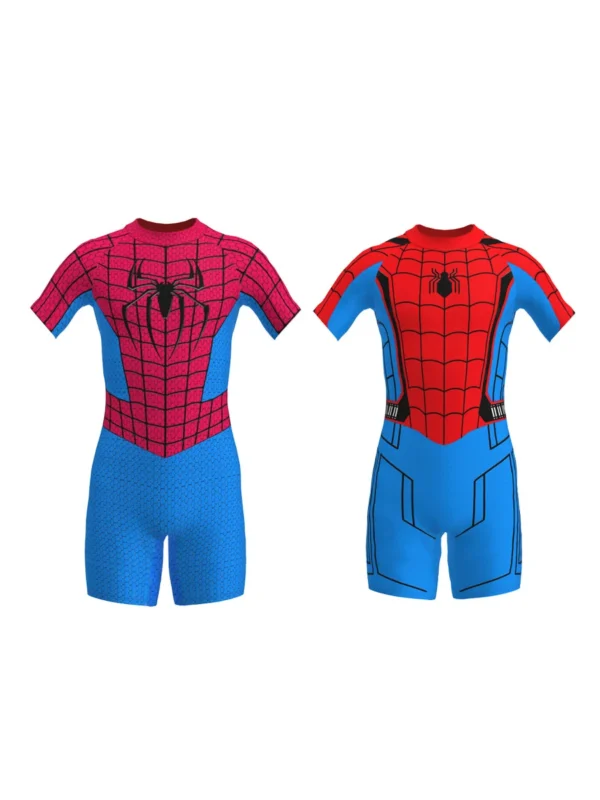 Spiderman Children Swimwear Cosplay Far From Home/The Amazing/Iron Man Boys Girls Beachwear Surfing Swimsuit Bathing Set Wetsuit - Image 3