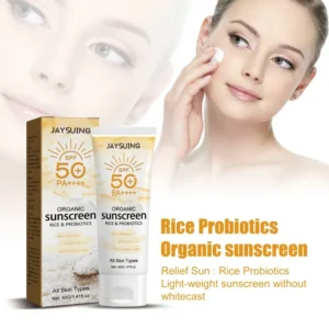 Summer organic sunscreen face body Sunblock outdoor isolation UV protection SPF 50 Moisturizing whiten not greasy sun cream - Image 3