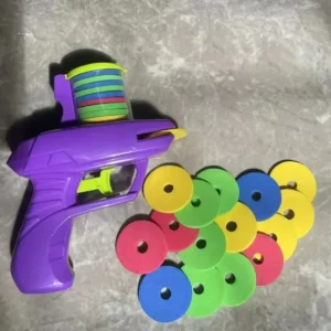 Mini Carrot Flying Disc Launcher Toy Gun Eva Battle Outdoor Multi Person Sports Soft Bullet Gun Safety Carrot Flying Saucer Gun - Image 4