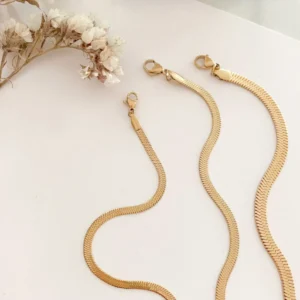 Mariasz Minimalist 16/18cm Stainless Steel Classic Snake Gold Color Width 2.5/3/4MM Chain Bracelet For Women Luxury Jewelry Gift - Image 7