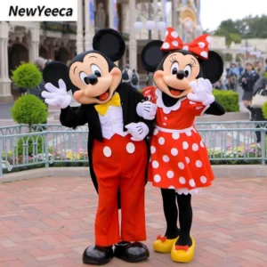 Mickey Minnie Mouse Mascot Costume Cartoon Advertising Birthday Party Events Adult Cosplay Costume Disney Holiday Halloween Gift