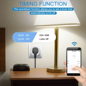 Smart Socket Adapter EU 16A/20A AC100-240V Wifi Smart Plug Power Outlet Alexa Google Home Voice Control Tuya Smart Life APP - Image 7