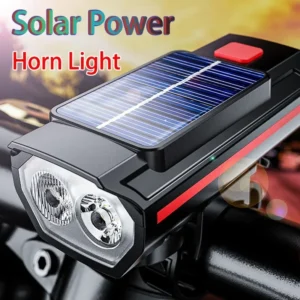 Bicycle Front Light USB Rechargeable with 120dB Horn Highlight Mtb Road Bike Headlight Night Riding Warning Lamp Cycling Light