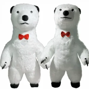 Polar Bear Inflatable Mascot Costume Cute Creative Birthday Party Panda Carnival Role Playing Walking Cartoon Inflatable Costume - Image 4