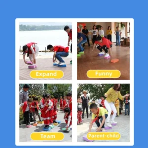 Children's Adult Group Building Game Props Fun Sports Outdoor Expansion Touch Stone Crossing the River Brick Balance Training - Image 7