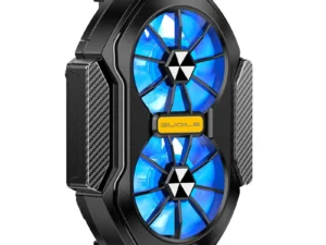 Universal Dual Fan Rechargeable Mobile Phone Cooler Radiator for iPhone 15 Xiaomi 14 Samsung Oneplus Portable Phone Cooling Fan