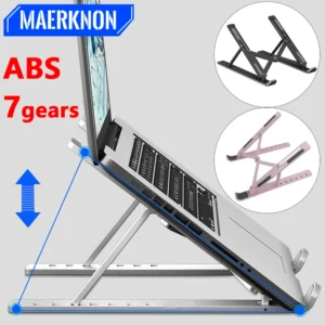 Portable Laptop Stand 7/10 Gears Foldable ABS Tablet for Macbook Apple Air Pro Lenovo Samsung Bracket Universal Pad PC Holder - Image 7