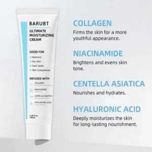 Fine Lines Non-Greasy 100ml Firming Hydration Face Cream Creams Hyaluronic Acid Boost 24H Moisture Dry Skin Dullness Correction - Image 6
