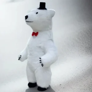 Polar Bear Inflatable Mascot Costume Cute Creative Birthday Party Panda Carnival Role Playing Walking Cartoon Inflatable Costume - Image 7