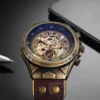 Wrist Watch For Men Waterproof Automatic Mechanical Watch Men's watch Retro montre homme with Genuine Leather relogio masculino - Image 5