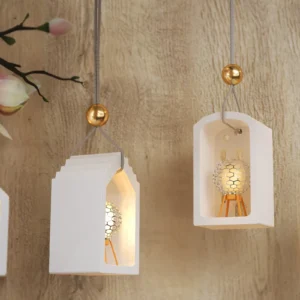 Four Houses Clay Silicone Molds DIY Home Decoration Aromatherapy House Gypsum Plaster Mould Craft Art Ornament Epoxy Resin Mold - Image 4