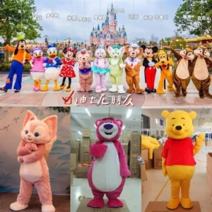 Mickey Minnie Mouse Mascot Costume Cartoon Advertising Birthday Party Events Adult Cosplay Costume Disney Holiday Halloween Gift - Image 3