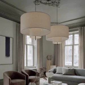 Nordic Minimalist Wabi Sabi Fabric Chandelier Living Dining Room Bar Bedroom Led Pendant Lights Restaurant Hanging Lamp Fixture - Image 6