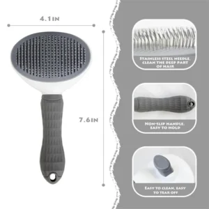 Self-cleaning Pet Hair Remove Comb Cat Slicker Brush Pet Hair Removal Comb For Cats Grooming Brushes Dog Combs Cat Accessories - Image 3