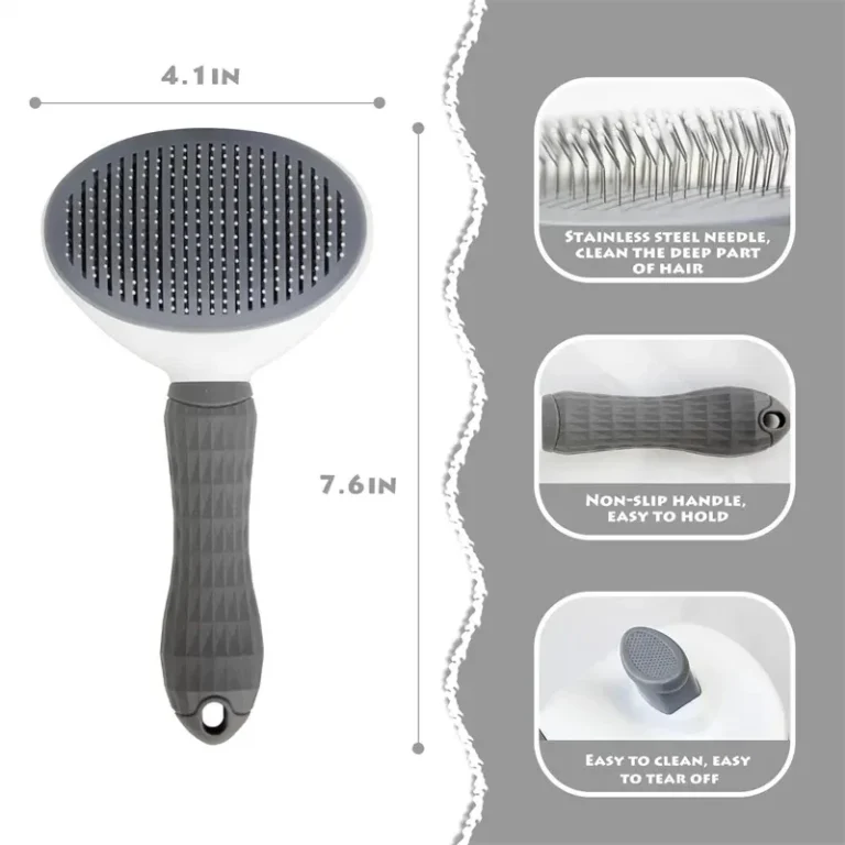 Self-cleaning Pet Hair Remove Comb Cat Slicker Brush Pet Hair Removal Comb For Cats Grooming Brushes Dog Combs Cat Accessories - Image 3