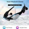 Smart Wireless Sunglasses Sport Stereo Wireless Bluetooth 4.1 Headset Open Ear Headphones Driving Glasses With colorful Sun lens