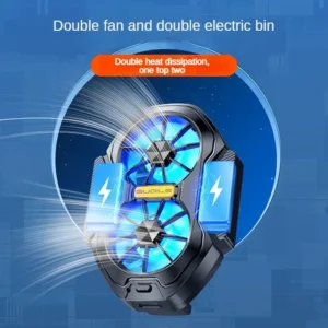 Universal Dual Fan Rechargeable Mobile Phone Cooler Radiator for iPhone 15 Xiaomi 14 Samsung Oneplus Portable Phone Cooling Fan - Image 5
