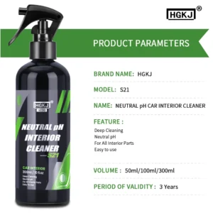 Car Interior Cleaner Agent Ceiling Cleaner Leather Flannel Woven Fabric Water Free Multipurpose Auto Dash Cleaning Tool HGKJ S21 - Image 7