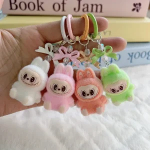 Cartoon Labbubu Keychain Backpack Keyring Pendant Couple Pendant Students Key Ring Festivel Gifts - Image 3