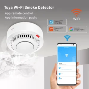 Tuya Smart WiFi Smoke Sensor Fire Protection Smoke Detector 85dB Sound Security System Firefighters Smartlife APP Control - Image 5