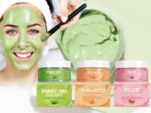 Turmeric Green Tea Rose Avocado Facial Mask Clay Mud Masks Moisturizing Removal Blackhead Whitening Face Mask Mud Skin Care