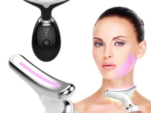Face Neck Lift Beauty Device EMS Facial Massager LED Light Therapy Double Chin Remover Skin Rejuvenation Tightening Anti Wrinkle