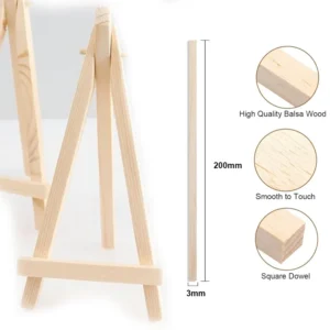 20-50pcs 2/3/5mm Balsa Stick Balsa Wood Craft Square Cudgel Model Building Carving DIY Handicraft Making Accessories Stic - Image 3