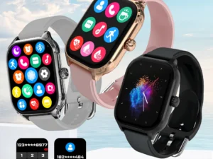 LAXASFIT H9 and H6 Smartwatch Dial to Answer Calls Calorie Tracking Heart Rate Blood Oxygen Monitoring Bluetooth Smart Watch