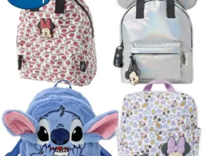 Disney New Mickey Cartoon Fashion Backpack Women's Minnie Canvas School Bag Boys and Girls Fashion Large Capacity Backpack