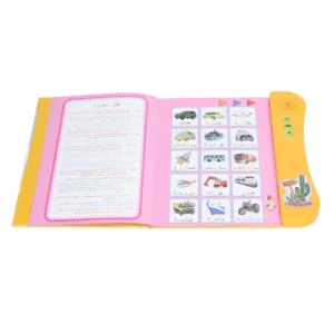Islam Electronic Learning Book, Birthday Gift Funny Children Sound Book Arabic Cartoon Pattern Interactive for Travel Orange - Image 4