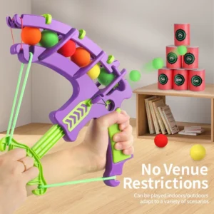Montessori Throw Sport Slingshot Target Sticky Ball Dartboard Basketball Board Games Educational Children's Outdoor Game Toy - Image 5