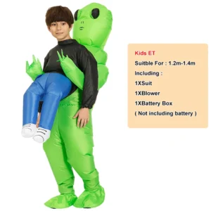 ET-Aliens Inflatable Costume Scary Monster Cosplay For Adult Kids Thanksgiving Christmas Party Festival Stage Children Clothing - Image 7