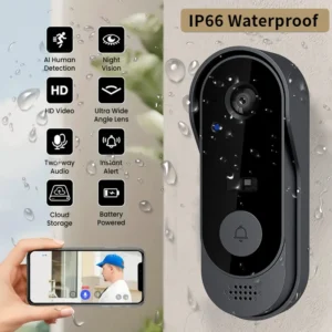 Smart Home DoorBell Night Vision Monitors HD Video Camera WIFI Doorbell Security Waterproof Wireless bell door Intercom for home