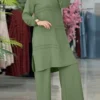 Ramadan Two Piece Sets Shirt Dress &Pants Women Muslim Suits Shirt Blouse Musulman Ensembles Moroccan Kaftan Islamic Dress Sets - Image 3