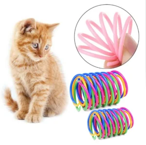 Kitten Coil Spiral Springs Cat Toys Interactive Gauge Cat Spring Toy Colorful Springs Cat Pet Toy Pet Products - Image 3