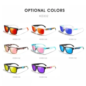 2025 Kdeam Polarized Sunglasses for Men Women Fashion Unisex Brand Trendy Outdoor Eyewear For Couple Mirror red lens - Image 7