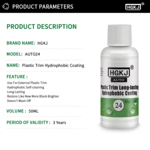 Plastic Restore Revitalizer Plastic Renovator Longlasting Coating For Car Rubbers Refurbish Clean Gloss Black Shine HGKJ 24 - Image 7