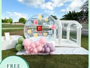 ​Inflatable Bubble House Kids Play Tent with Blower Transparent PVC Outdoor Dome for Birthday Party Trampoline Play & Gifts​