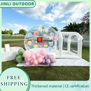 ​Inflatable Bubble House Kids Play Tent with Blower Transparent PVC Outdoor Dome for Birthday Party Trampoline Play & Gifts​