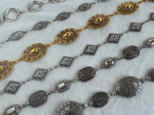 Geometric Retro Metal Waist Chain Ladies Elegant Versatile Western Classic Style Waist Ring Adults Summer Winter Spring Autumn