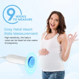 3MHz Ultrasound Baby Heart Rate Detector Pregnant Ultrasonic Baby Heartbeat Monitor Fetal Monitor Doppler Stethoscope For Pregna - Image 3