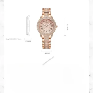 Luxury Women Shiny Bracelet Watches Fine Zircon Mechanical Lady Wristwatches Fashion Folding Watches Buckle Watch Reloj Mujer - Image 3