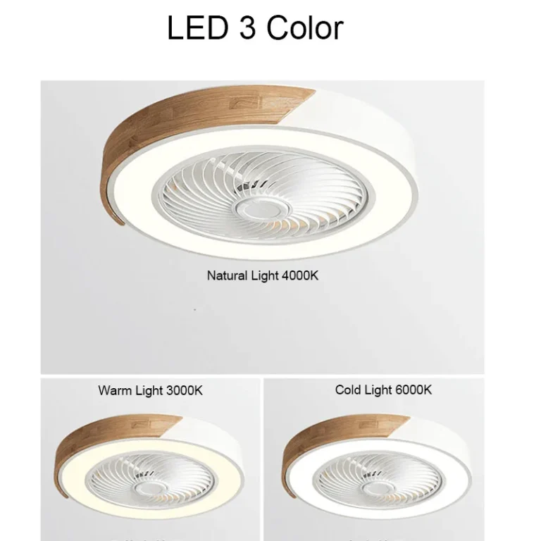 52CM Ceiling Fan Light Lamp 220V APP +Remote Control Fans Bedroom Dining Room Wood Ceiling Fan With Lights DC Green Ceiling Fan - Image 5