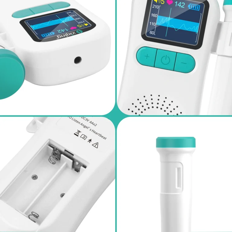 ziqing Doppler Fetal Heartbeat Detector Baby Care The Device Listen Heart Beat Fetal Pregnancy Ultrasound Rate Detection bebey - Image 6