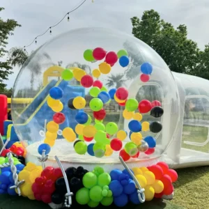 PVC Inflatable Bubble Tent for Kids with Blower Transparent Outdoor Playhouse for Trampoline & Birthday Use - Image 5