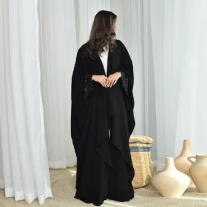 Ramadan Sequin Open Abayas for Women Muslim Dress Islam Jalabiya Eid Djellaba Kebaya Turkey Kaftan Kimono Cardigan Arabic Robe - Image 3