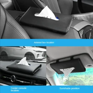 1 Pcs Car Tissue Box Towel Sets Car Sun Visor Tissue Box Holder Auto Interior Storage Decoration for BMW Car Accessories - Image 5
