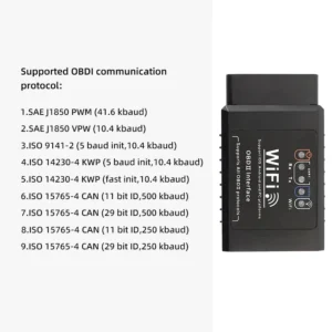 OBD2 WIFI ELM327 V1.5 Scanner Car Code Reader Diagnostic Tool for iPhone IOS /Android Automotive Fault Detector - Image 6